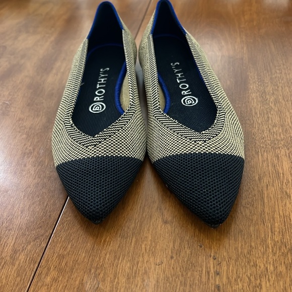 Rothy’s tan black flats Dune Retired - Picture 6 of 7